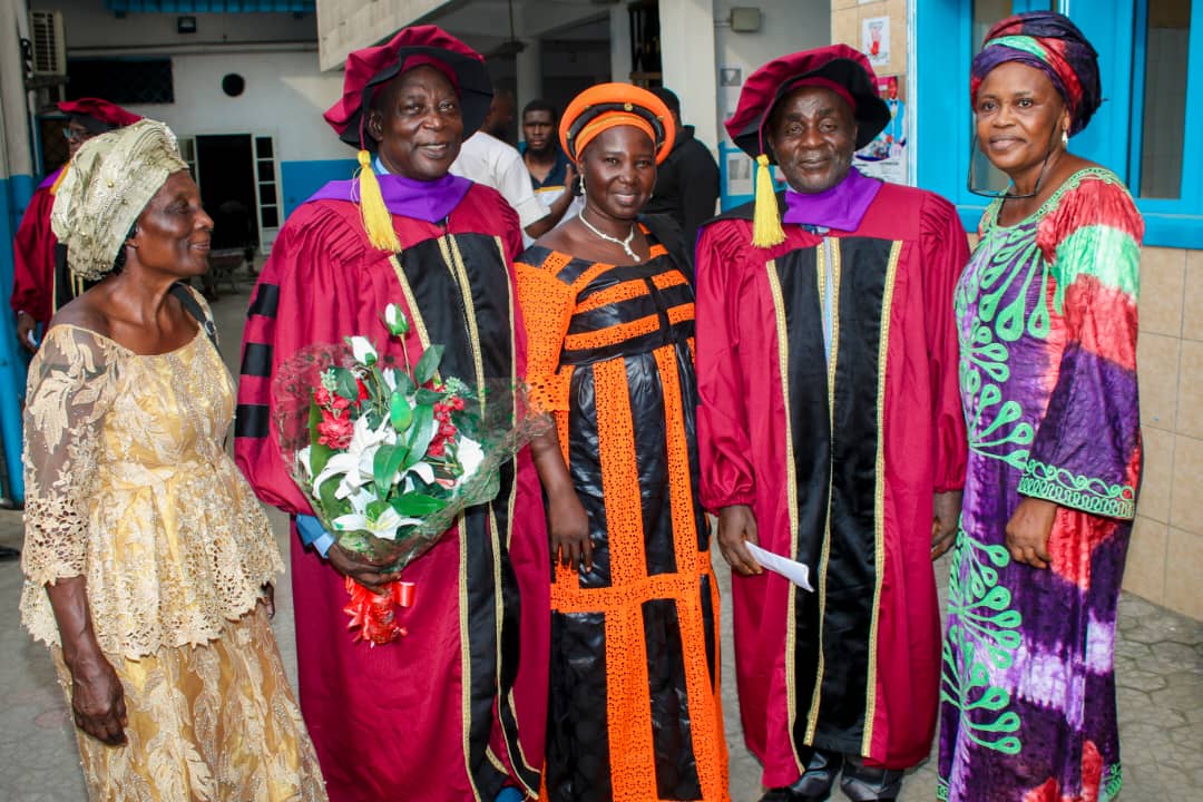 Graduands of ICOF Global University with their families after the 2024 congregation